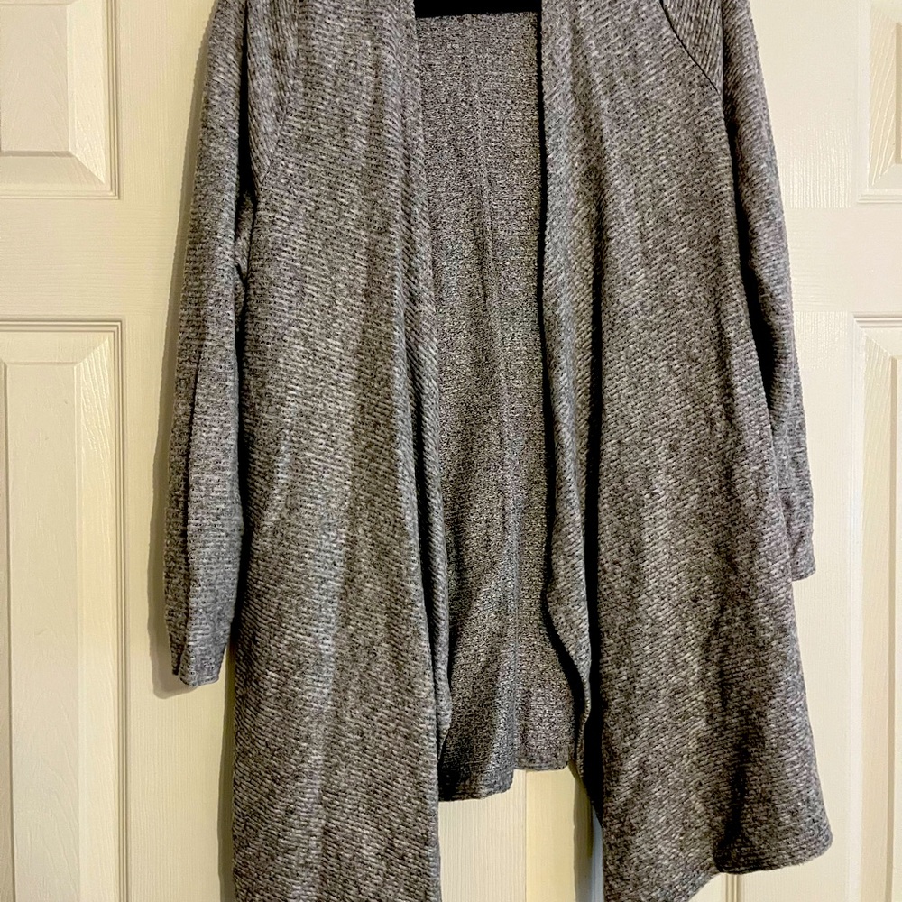 Ribbed knit topper